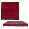 thumbnail image 1 of Box Base Cama King Size + Cabecera Mary Rojo Dicasa Red, 1 of 7