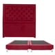 thumbnail image 1 of Box Base Cama King Size + Cabecera Mary Rojo Dicasa Red, 1 of 7
