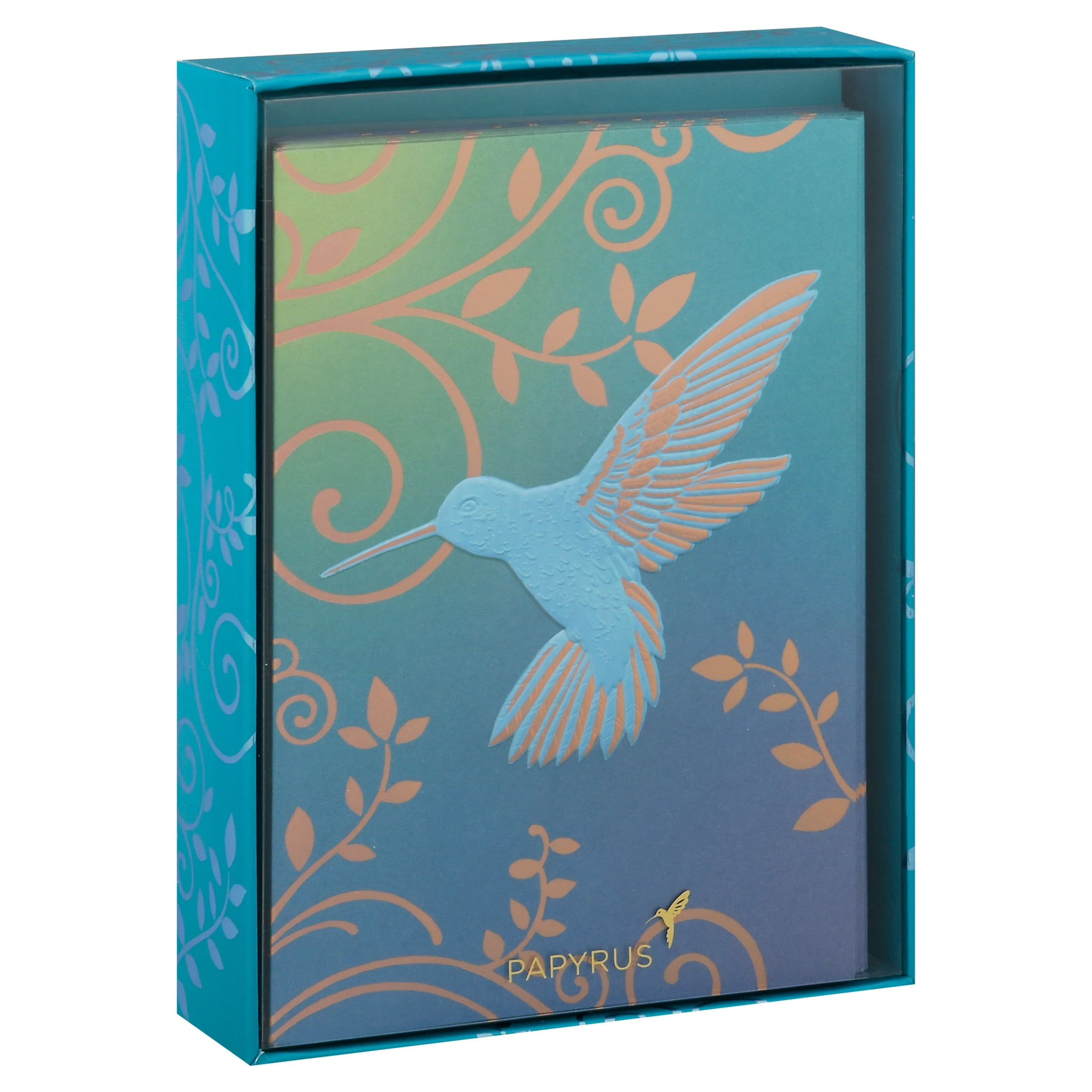 PAPYRUS Boxed Notes Set of 12 Hummingbird Blank Note Cards - Digs