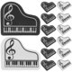 thumbnail image 1 of 20 borradores para estudiantes, borradores pequeños, lindos borradores en forma de Piano, borradores escolares para recompensa, 1 of 7