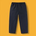 thumbnail image 2 of Gibobby Boys Pants Toddler Kids Little Boys Pant 2T 3T 4T 5T 6T Casual Schoolwear Drawstring Straight Leg Soft Pants With Pockets Boys Warm Casual Pants(15-16 Years,Navy), 2 of 5