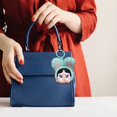 thumbnail image 4 of fsxdhpcsgfc Cute Pouty Face Keychain Adorable Cartoon And Charm For Bags And Accessories Leaf Beads, 4 of 5