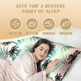 thumbnail image 4 of Picia Tropical Summer Palm Body Pillow Cover - Super Soft Microfiber 20x54 Body Pillow Case - Envelope Closure, Wrinkle, Stain Resistant Body Pillow Cover,Elegant Bedding, 4 of 8