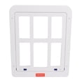 thumbnail image 1 of Pet Flap Door, Safe  Slide Gate Frame  For Pets White,Black, 1 of 8