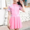 thumbnail image 6 of Gibobby Toddler Girl Swimsuit Girls One Piece Swimsuits Adjustable Strap Bathing Suits Teen Girl Swim Suit Kids Padded Swimwear(7-8 Years,Pink), 6 of 6
