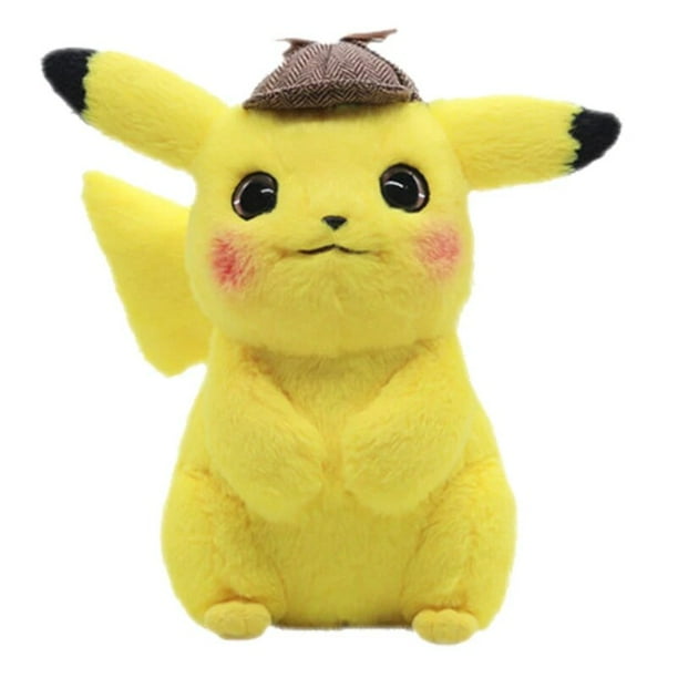 28cm Original Pokemon Detective Pikachu Peluche de juguete de alta calidad lindos juguetes de Anime niños regalo juguete niños dibujos animados Peluche Pikachu