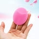 thumbnail image 3 of Cepillo de limpieza facial de silicona suave, 2 piezas de cepillo de mano rosa, cepillo de lavado facial Feliz Sencillez, 3 of 4