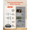 thumbnail image 3 of VEVOR Dog Playpen 30 Inch 8 Panels Foldable Exercise Pen with Top Cover, Indoor Metal Pet Fence with Door, Heavy Duty Puppy Crate Kennel, Pet Playpen for Dogs, Cats, and Other Small Animals, Black, 3 of 9
