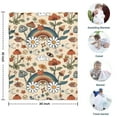 thumbnail image 4 of Red Mushroom Rainbow Light Pattern Blanket,Comfortable Soft Flannel Throw Blanket,All Season,Warm Lightweight Blankets for Sofa Bed Couch Living Room Chair,30"x40", 4 of 4