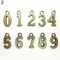 thumbnail image 5 of Ruanlalo 10 Pcs Alloy 0-9 Numbers Pendants Vintage Number Decor Jewelry Making Accessory Antique Silver, 5 of 6