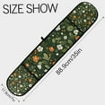 thumbnail image 3 of Yayeee Double Oven Mitt Kitchen Heat Resistant Baking 35" x7" Quilted Glove, Green Flowers Pattern, 3 of 6
