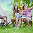 thumbnail image 6 of 600D Oxford Camping Chair Portable Foldable Chair Supports 220 lbs for Picnic, Fishing, Backpacking Red and Blacks Holly Leaves, 6 of 8
