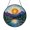 Acrylic 3.5 Inch, variant on Fantasy Lake Sunset Stained Glass Window Decor – Handmade Nature Hanging Art