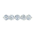 thumbnail image 3 of 1 Carat 5-Stone Diamond Wedding Band Ring in 14K White Gold (Ring Size 11), 3 of 4