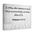 thumbnail image 4 of Scripture Walls  Children of God Philippians 2:14-16 Scripture Bible Verse Canvas Christian Wall Art Ready to Hang Unframed, 4 of 7