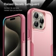 thumbnail image 5 of JETech Case for iPhone 15 Pro 6.1-Inch, Heavy Duty Dual-Layer Rugged Protection, Shockproof Protective Tough Phone Cover with Matte Back (Pink), 5 of 6