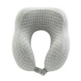 thumbnail image 5 of Home-Complete 5-inch 1-lb Memory Foam Travel Pillow with Washable Cover (Gray), 5 of 9