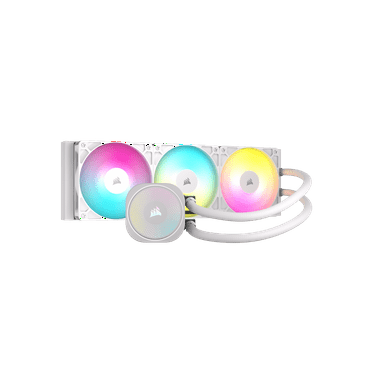 CORSAIR NAUTILUS 360 RS ARGB Liquid CPU Cooler – White – RS120 ARGB Fans – Fits Intel®  LGA 1851, AMD® AM5/AM4 – Simple Daisy-Chain Connections - Direct Motherboard  Connection