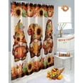 thumbnail image 6 of Fall Gnome Shower Curtains for Bathroom, Sunflower Maple Leaf Pumpkin Waterproof Fabric Shower Curtain for Bathroom Bathtub Decoration, Machine Washable, 54x"78", 6 of 9