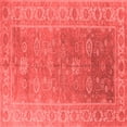 thumbnail image 1 of Ahgly Company Indoor Square Oriental Red Traditional Area Rugs, 7' Square, 1 of 4