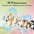 thumbnail image 3 of Earbuds 75hrs  5.4 Headphone , 2025  Earbuds Stereo Deep Bass Over Ear Bud with Earhooks, ENC Noise Cancelling Mic, IPX7  Earphone Rose, 3 of 7