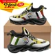 thumbnail image 1 of Zapatos planos con estampado de bandera de Jamaica para mujer, zapatillas cómodas con cordones, control flexible, 1 of 6