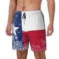 thumbnail image 5 of Mens Swim Trunks Texas Flag Quick Dry Board Shorts with Compression Liner, 5 of 6