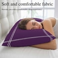 thumbnail image 5 of Pure Dark Purple Pillow Covers 12"x20", Simple Solid Color Soft Brushed Microfiber Breathable Throw Pillow Covers, Decorative Pillowcase with Zipper for Couch Sofa Bedroom Living Room, 5 of 9