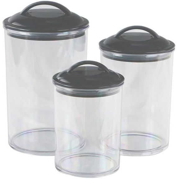 Reston Lloud 6pc Acrylic Canister Set  Charocal