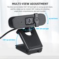 thumbnail image 2 of TFixol 4K HD USB Webcam with Built-in Microphone, Fixed Focus, Plug & Play, Compact Design for Video Calls, Online Classes, and Live Streaming, Black, 2 of 6