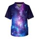 thumbnail image 1 of Men's Short Sleeve V Neck Star Print Chest Pocket Work Top 5XL, 1 of 3