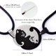 thumbnail image 2 of Collares de gato Yin Yang para mujeres, hombres y niñas, acero inoxidable a juego para parejas Puz, 2 of 5