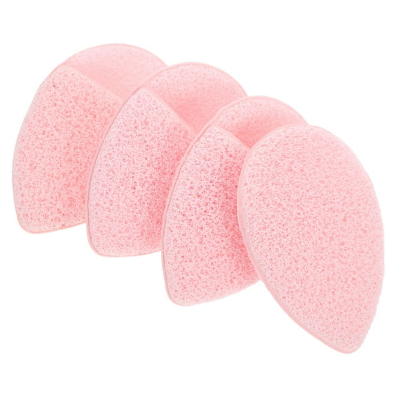 Raindrops 4 Pcs Facial Cleansing Equipment Face Scrubber for Teens Pink