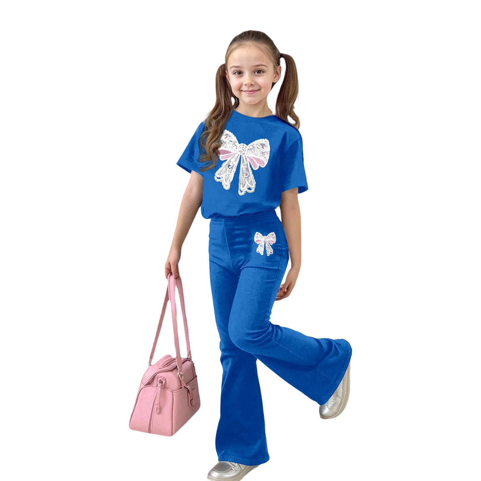 MuXiKeJi Clothes Toddler Girls Hoodie Set - Casual Heart Print kid Sweatsuit Fall Winter Plaid Sweatshirt SweatPant Valentine Outfit