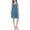 thumbnail image 2 of FORMRS Summer Dress for Women Loose U Neck Sleeveless Midi Beach Sundresses with Pockets, Blue Forest Cat Pattern, 2 of 8