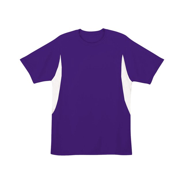 Camiseta con bloques de color Cooling Performance para jóvenes MORADO/ BLANCO XL A4 NB3181