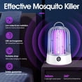 thumbnail image 2 of ACDANC Bug Zapper Outdoor,Mosquito Zapper for Outdoor and Indoor,Cordless Electric Mosquito Repellent Insect Killer for Home,Kitchen,Patio, 2 of 7