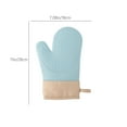 thumbnail image 3 of OEFNTAC Oven Gloves Silicone 7.09x11.02in 0.28lb 3-Layer Non-Slip Heat Resistant Mitts Baking Cooking Microwave BBQ 446°F Kitchen, 3 of 6