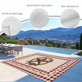 thumbnail image 3 of Western Texas Star Vintage Outdoor Rug for Patio/Deck/Porch, Non-Slip Large Area Rug 4 x 6 Ft, Rustic Wreath Red Beige Plaid Indoor Outdoor Rugs Washable Area Rugs, Camping Rug Carpet Runner, 3 of 8