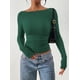 thumbnail image 3 of Remera PRETTYGARDEN Otoño 2025 con Laterales Fruncidos Crop Top M, 3 of 8