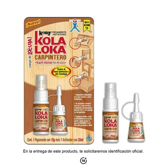 Pegamento Kola Loka Carpintero KLCARP-10 10 g
