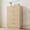 Wood, variant on QinaQin 5 Drawer Rattan Dresser,Integrated Cabinet Body & Legs Design,Wooden Chest of Drawers for Entryways and Closet,Easy Assembly,Wood
