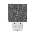 thumbnail image 5 of Yayeee LED Night Light for The Home Plug in With Light Sensors 2 Pack, Halloween Dancing Skeleton, 5 of 6