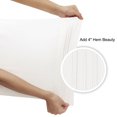 thumbnail image 4 of PiccoCasa 4 Pcs 100% Combed Cotton Soft Luxury Solid Pillow Case King White, 4 of 8