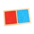 thumbnail image 3 of Rompecabezas de madera, bloques de patrones, juego de inteligencia 3D, bloques geométricos, juego de ingenio, regalo para niñas, 3 of 9