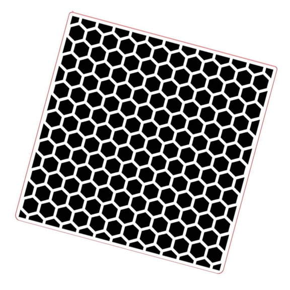 YIGSECU Honeycomb Textured Plastic Embossing Folder Paper Embossing Tool for Card Making