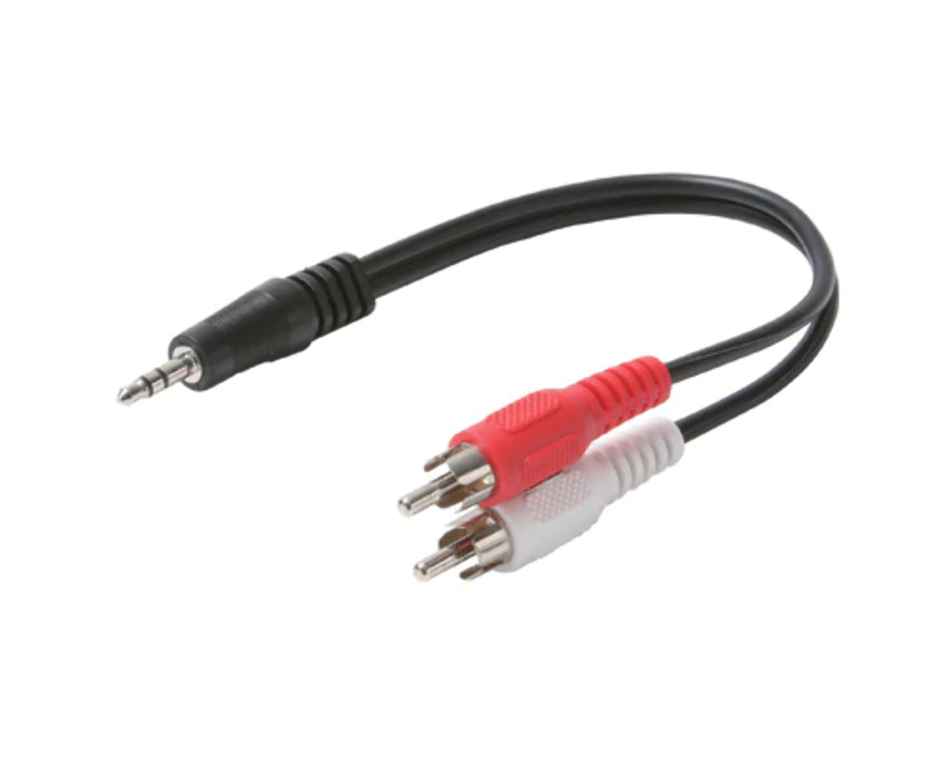 255-037 STEREN 6IN 2RCA PLUGS-I 3.5MM PLUG Y CABLE - image 2 of 2