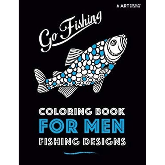 Coloring Book for Men: Fishing Designs