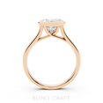 thumbnail image 3 of 1.5 Carat Moissanite Heart Promise Ring for Women in 14K Rose Gold Plated S925 Silver D Color VVS1 Engagement Ring Gift Size 7.5, 3 of 6