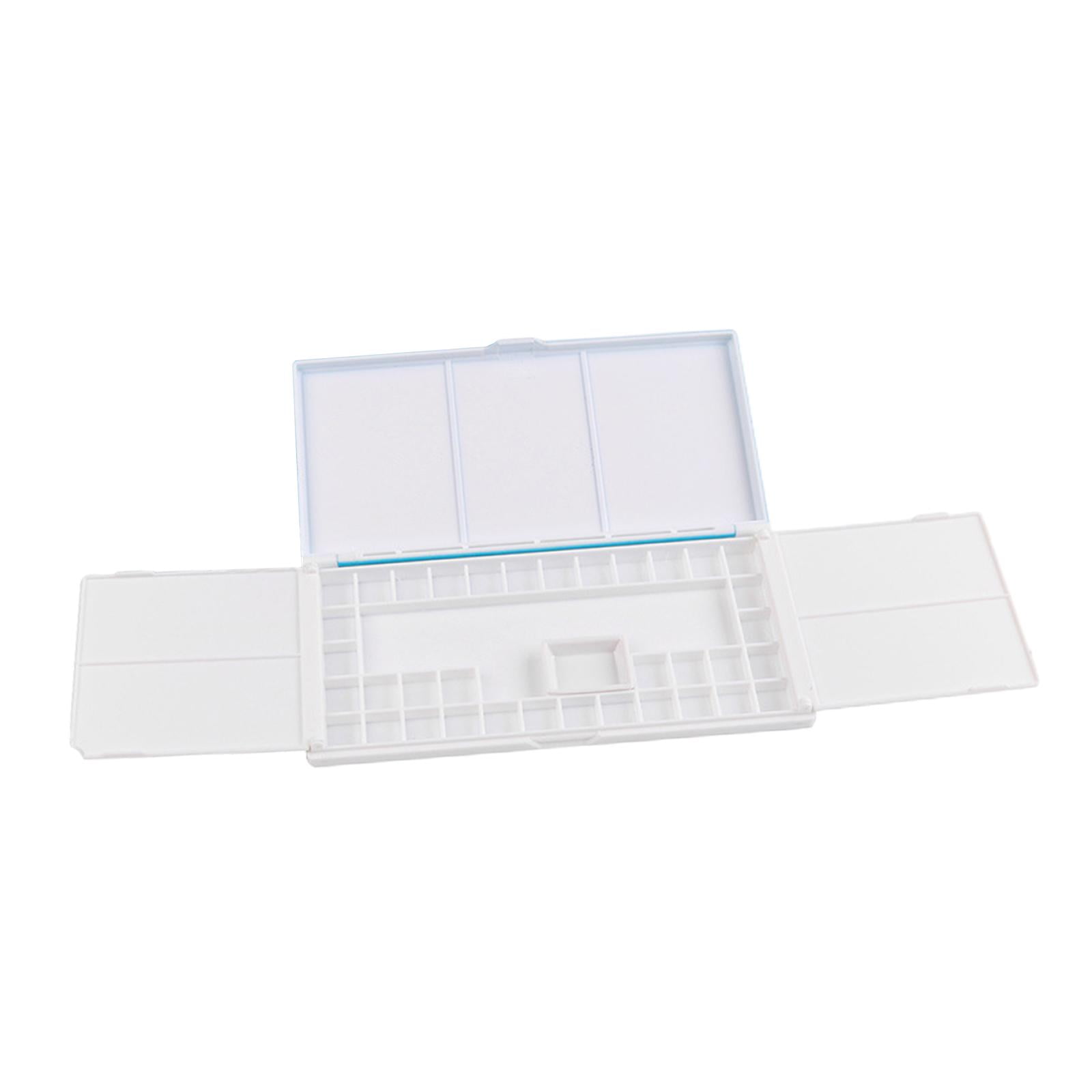 Milageto Airtight Watercolor Palette, with Mixing Areas, Palette with Lid, Empty Tray for 36 Wells